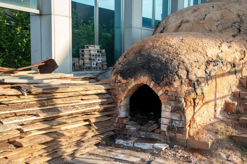 A traditional kiln at the Gimhae Buncheong Ceramics Museum in Jillye, home of the city's buncheong potters