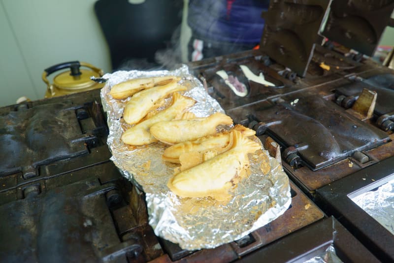 Trout grilling in foil at the 2015 Pyeongchang Trout Festival